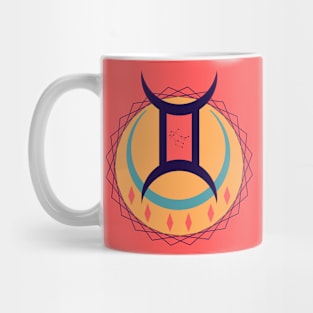 Retro Triad Constellation of The Gemini Mug